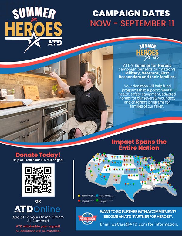 Summer Heroes fundraising campaign flyer