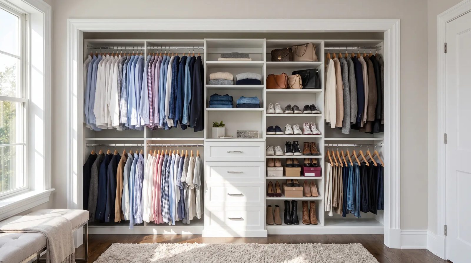 Walk-in closet by Carolina Building Services