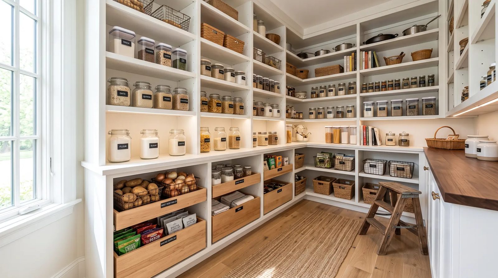 Walk-in pantry by Carolina Building Services