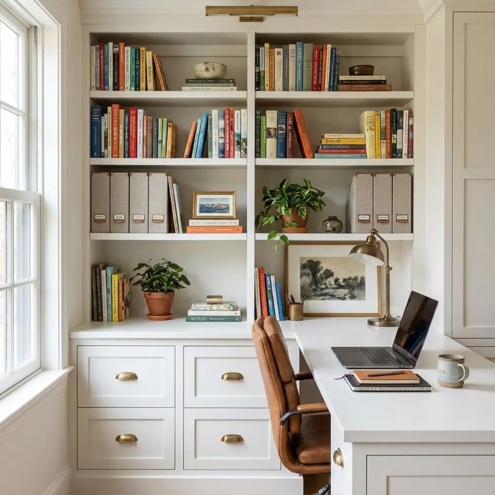 Built-in workspace by Carolina Building Services