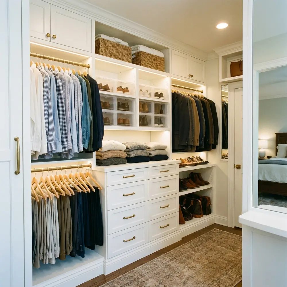 Closet with drawers by Carolina Building Services